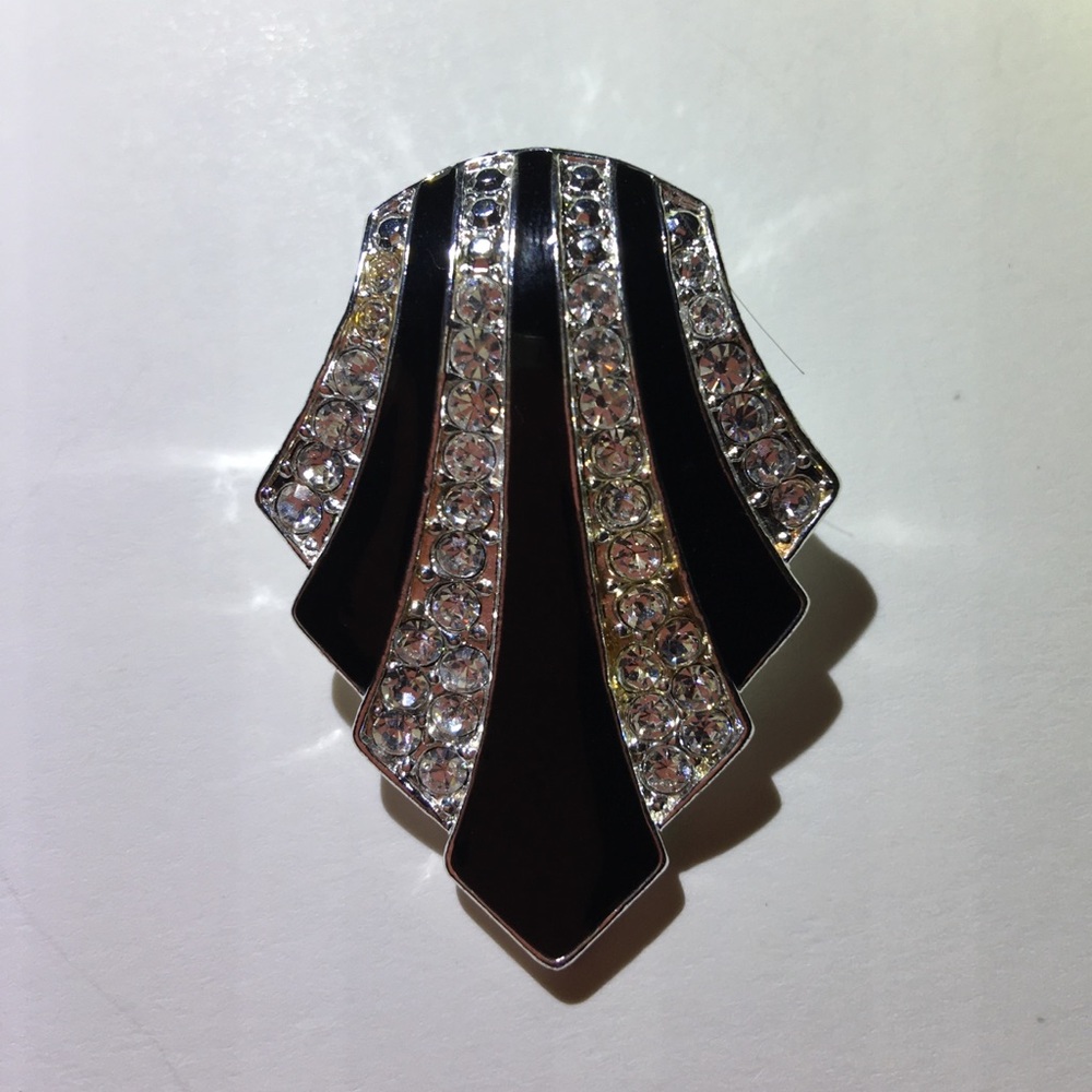 Black and Silver Sparkly Pendant